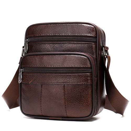 Túi xách da bò công sở, đeo chéo da thật Navy CVD007 – 6108 Đen