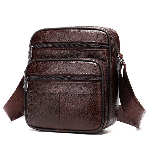 Túi xách da bò công sở, đeo chéo da thật Navy CVD007 – 6108 Đen