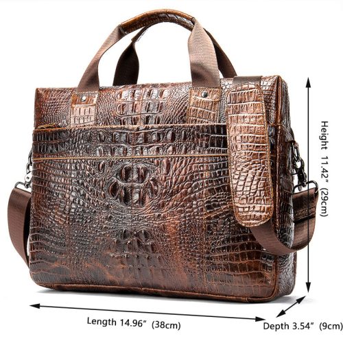 Túi xách công sở da bò Navy CVD027 – Cà phê