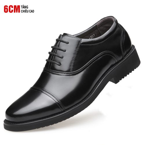 Giày tăng chiều cao công sở 6cm Navy GTD030-1019 Kiểu buộc dây tăng chiều cao