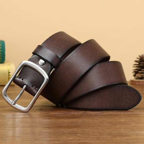 Thắt lưng cao cấp khóa cài mã DND004 112 3,8cm dày 4mm