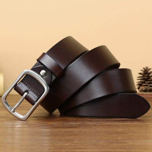 Thắt lưng cao cấp khóa cài mã DND004 112 3,8cm dày 4mm