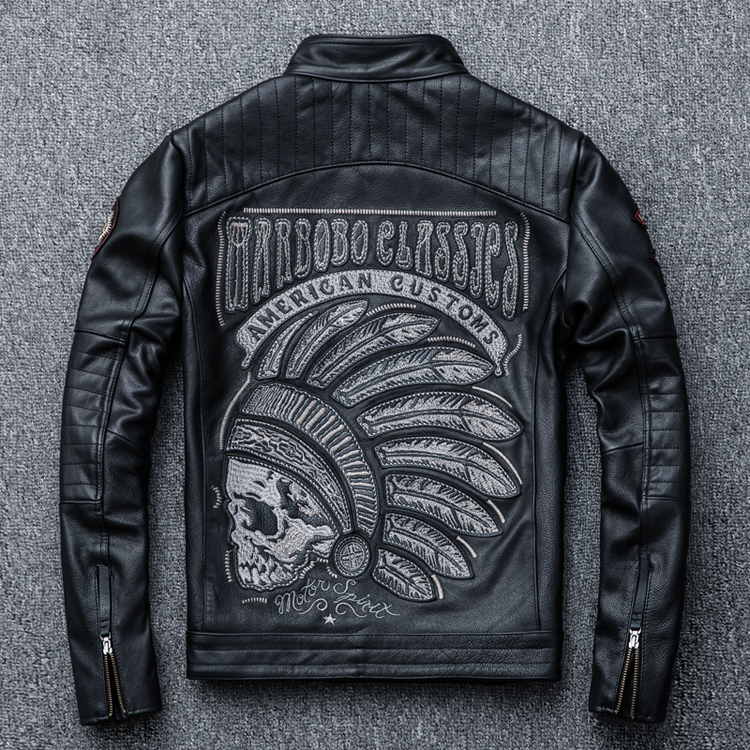 Áo khoác da Moto nam