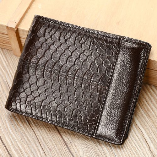 Ví cầm tay da mềm,da bò thật Navy CVD003 – Xám đậm