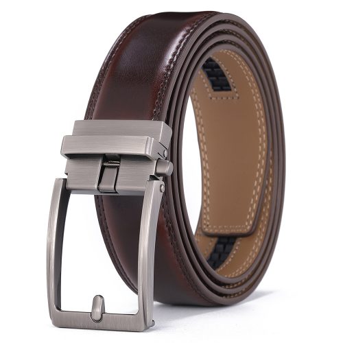 Dây nịt da bò nam Navy DND013-Cà phê R194-95