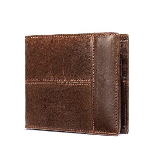 Ví cầm tay da mềm,da bò thật Navy CVD003 – Xám đậm