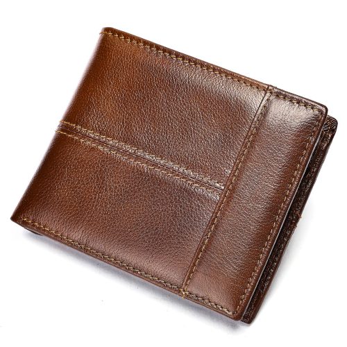 Ví da bò cao cấp, ví da bò mỏng Navy CVD024 – Cà phê