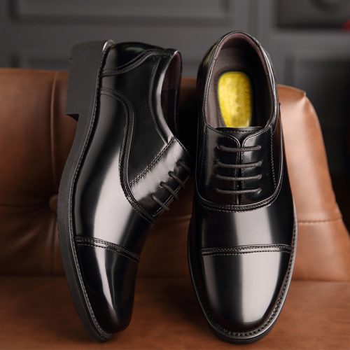 Giày tăng chiều cao công sở 6cm Navy GTD030-1019 Kiểu buộc dây tăng chiều cao