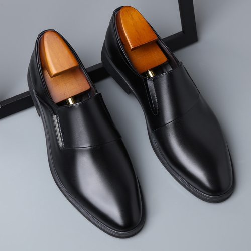 Giày tăng chiều cao cao su gót cao 6cm Navy GTD035-Đen tăng chiều cao 6cm
