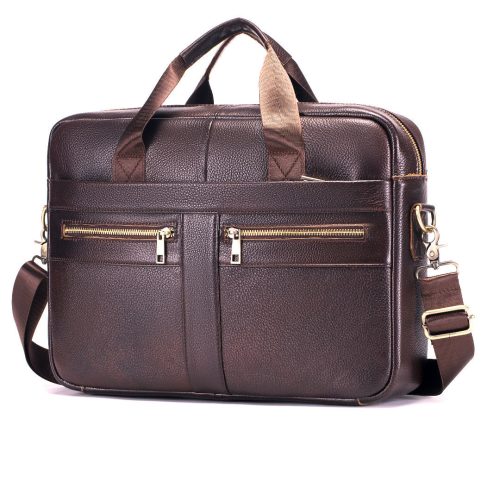 Túi xách công sở da bò thật Navy CVD028 – Đen