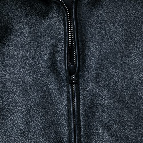 Áo khoác da bò nam size lớn, kiểu dáng mới có big size AKD021 Đen