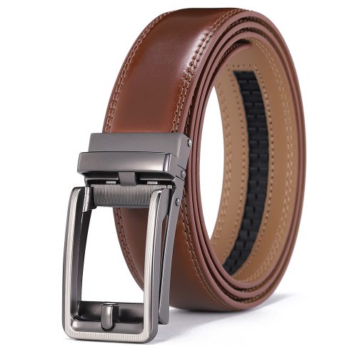 Dây nịt da bò nam Navy DND013-Cà phê R194-95