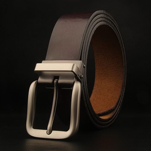 Thắt lưng nam chính hãng Navy DND017-Số 1 Nâu