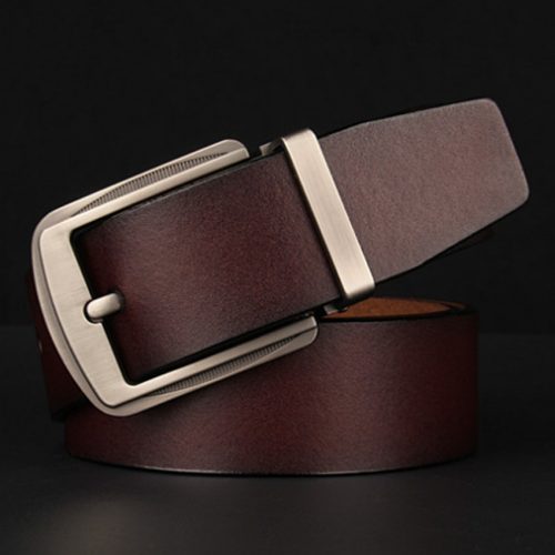 Thắt lưng nam chính hãng Navy DND017-Số 1 Nâu