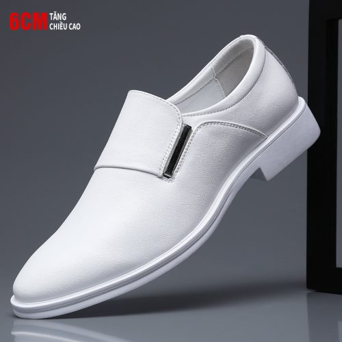 Giày tăng chiều cao cao su gót cao 6cm Navy GTD035-Đen tăng chiều cao 6cm