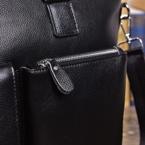 Cặp laptop da bò nam công sở da bò Navy CVD042 – Đen