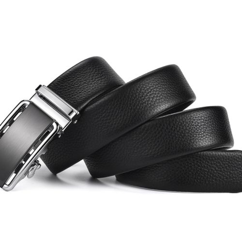 Thắt lưng nam công sở Navy DND018-Thanh đôi bạc