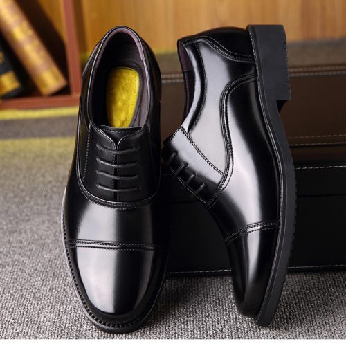Giày tăng chiều cao công sở 6cm Navy GTD030-1019 Kiểu buộc dây tăng chiều cao