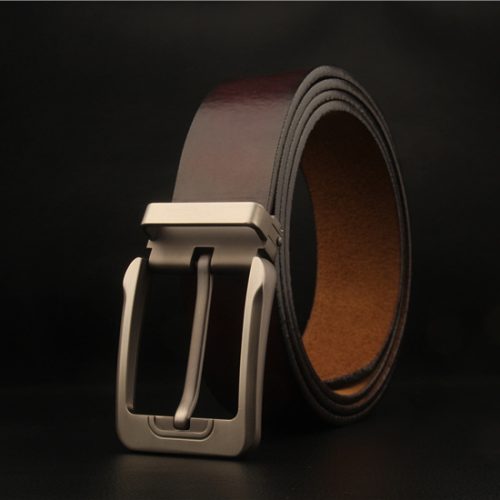 Thắt lưng nam chính hãng Navy DND017-Số 1 Nâu