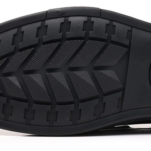 Giày công sở big size cao su gót cao 3-4cm Navy GTD033-Đen