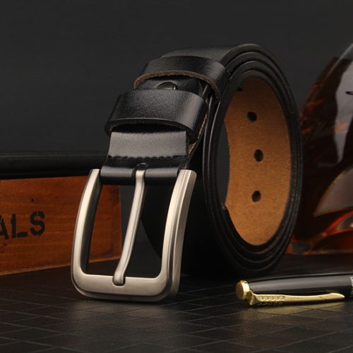 Thắt lưng nam da thật Navy DND014-Khóa Số 7 Màu Cà Phê