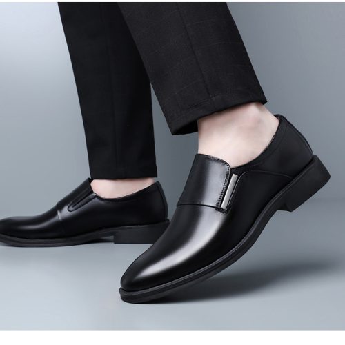 Giày tăng chiều cao cao su gót cao 6cm Navy GTD035-Đen tăng chiều cao 6cm