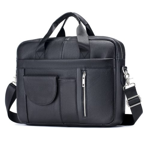Cặp da bò nam quai đeo vai di động Navy CVD033 – Màu nâu