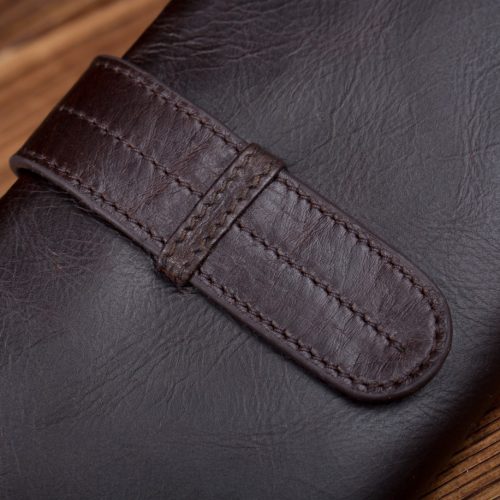 Ví ngang nam da bò, cầm tay thời trang Navy CVD058 – Nâu