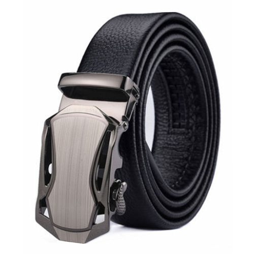 Thắt lưng da thật Navy DND020-Bạc mờ