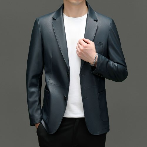 Áo vest da cừu thật thời trang AKD053 Đen