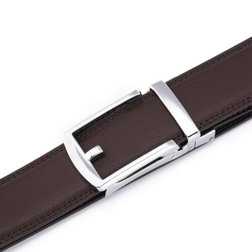 Dây nịt da bò nam Navy DND010-067 Khóa Vàng Đen