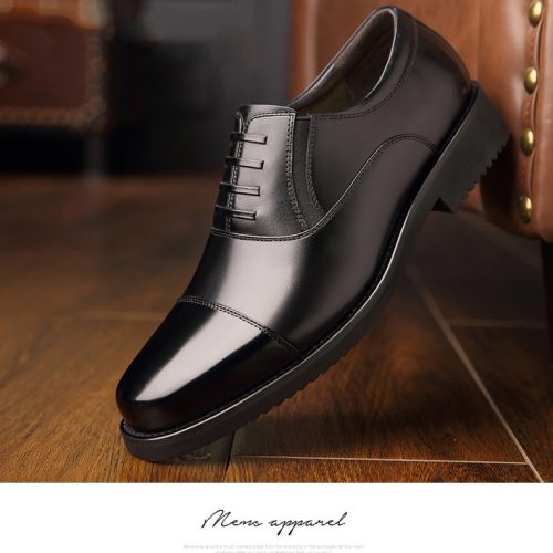 Giày tăng chiều cao công sở 6cm Navy GTD030-1019 Kiểu buộc dây tăng chiều cao