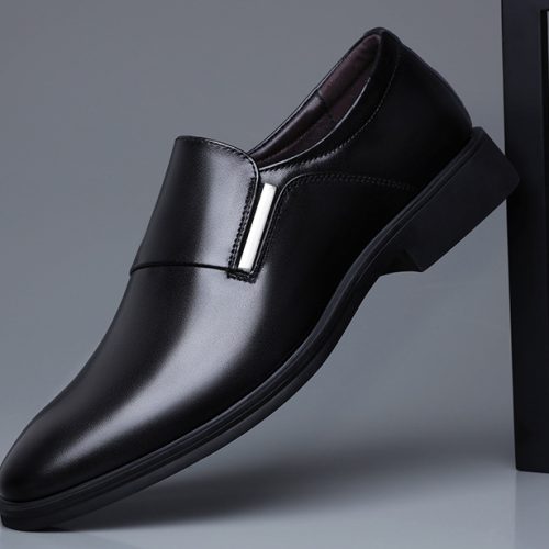 Giày tăng chiều cao cao su gót cao 6cm Navy GTD035-Đen tăng chiều cao 6cm