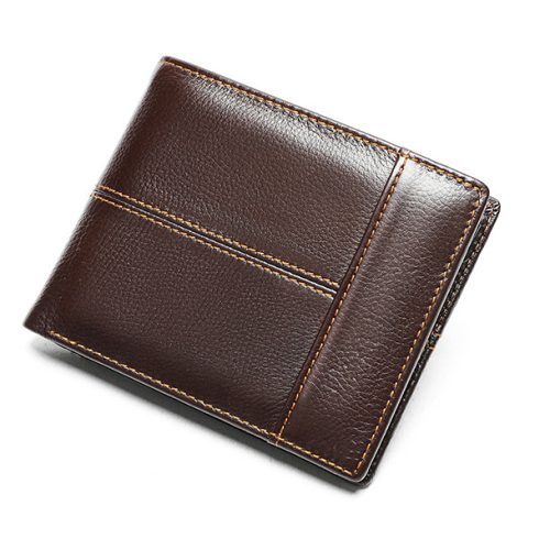 Ví cầm tay da mềm,da bò thật Navy CVD003 – Xám đậm