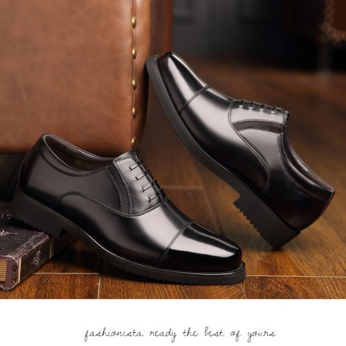 Giày tăng chiều cao công sở 6cm Navy GTD030-1019 Kiểu buộc dây tăng chiều cao