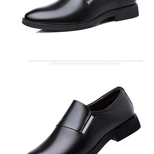 Giày tăng chiều cao cao su gót cao 6cm Navy GTD035-Đen tăng chiều cao 6cm