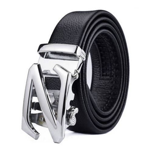 Thắt lưng nam công sở Navy DND018-Thanh đôi bạc