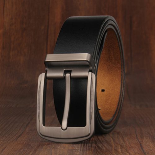 Thắt lưng nam chính hãng Navy DND017-Số 1 Nâu