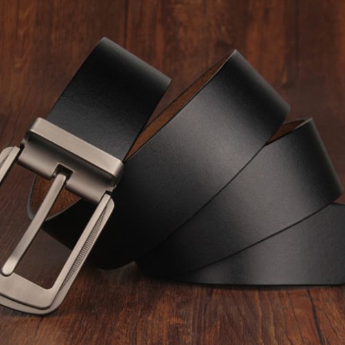 Thắt lưng nam chính hãng Navy DND017-Số 1 Nâu