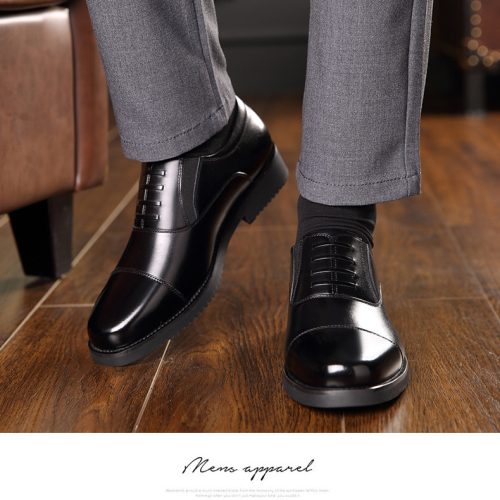 Giày tăng chiều cao công sở 6cm Navy GTD030-1019 Kiểu buộc dây tăng chiều cao