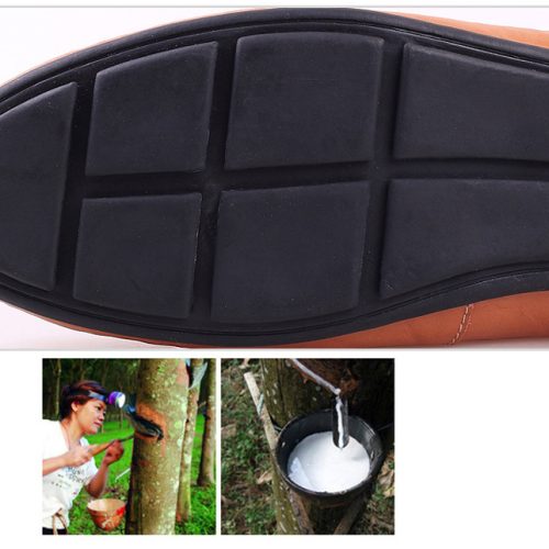 Giày lười da bò cao cấp, cao su gót cao 2-3cm Navy GTD042-Lười xanh đậm