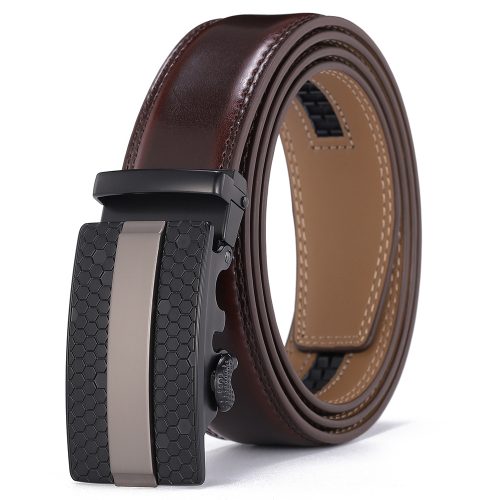 Dây nịt da bò nam Navy DND013-Cà phê R194-95