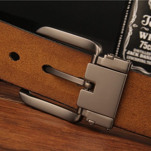 Thắt lưng nam chính hãng Navy DND017-Số 1 Nâu