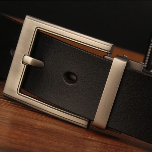 Thắt lưng da bò thật Navy DND016-Số 4 Đen