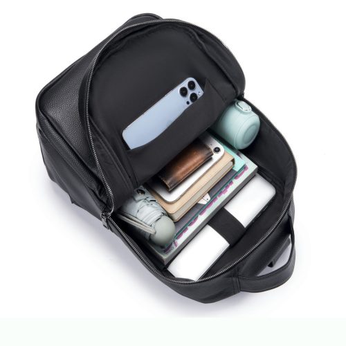 Balo nam da bò thật dung tích lớn Navy CVD039 – Đen B001
