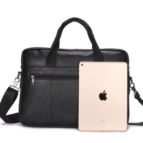Cặp da nam đựng laptop hàng chính hãng Navy CVD029 – Đen