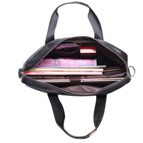 Cặp da nam đựng laptop hàng chính hãng Navy CVD029 – Đen