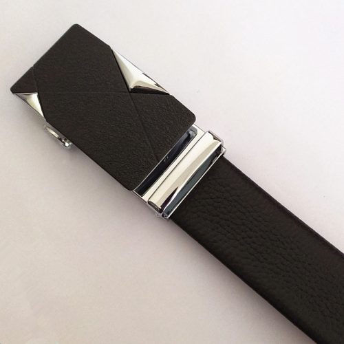 Thắt lưng da thật Navy DND020-Bạc mờ