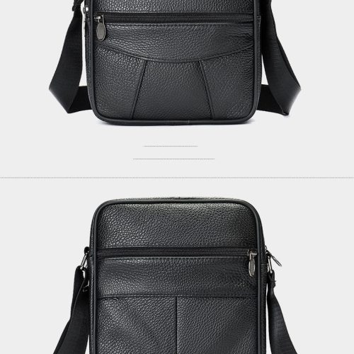 Túi xách da bò công sở, đeo chéo da thật Navy CVD007 – 6108 Đen