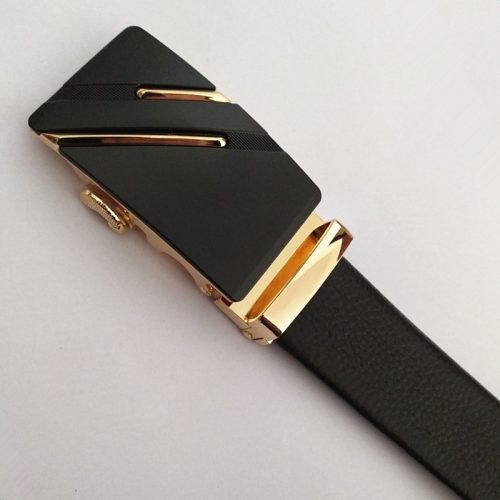 Thắt lưng nam công sở Navy DND018-Thanh đôi bạc